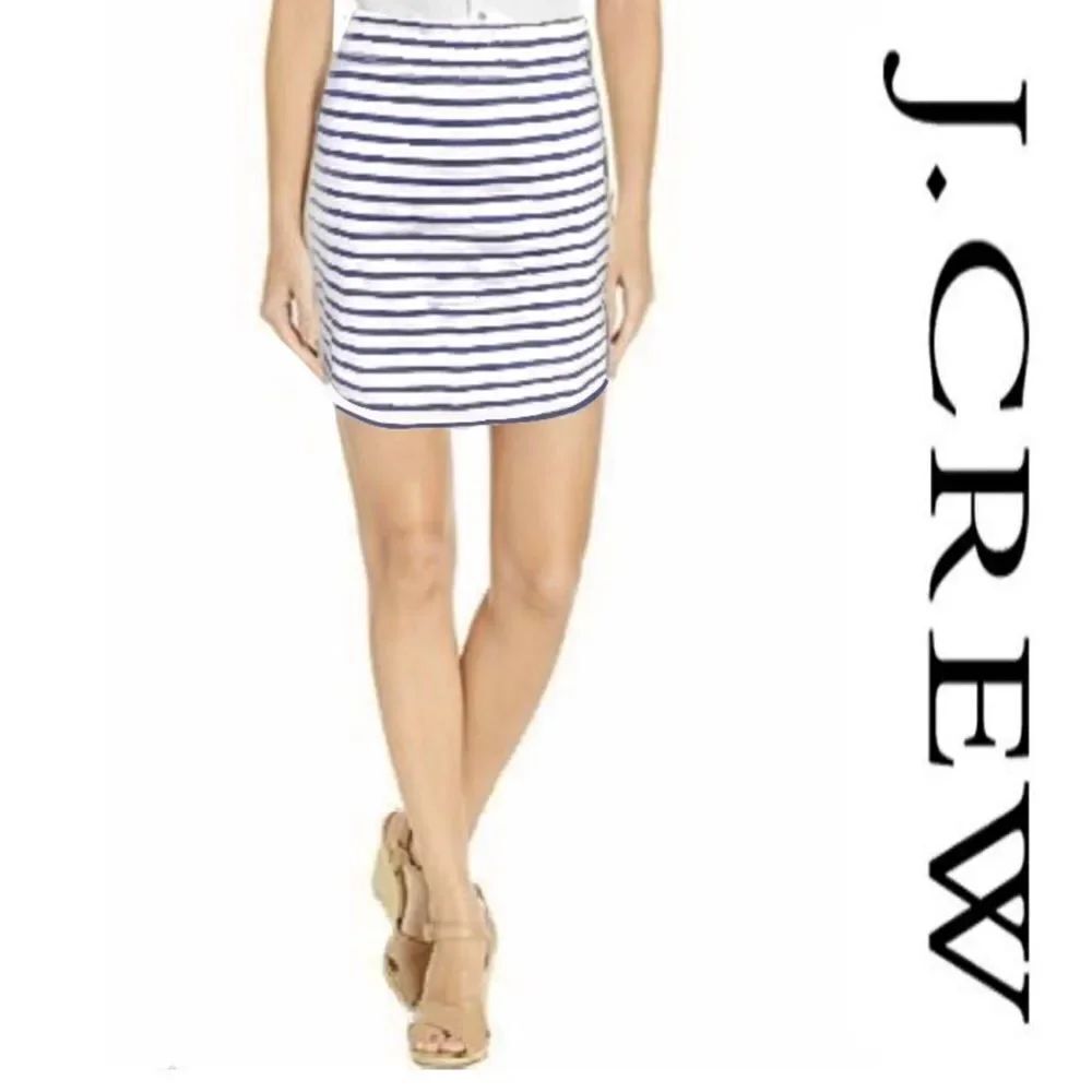 J. Crew Striped No. 2 Pencil Skirt